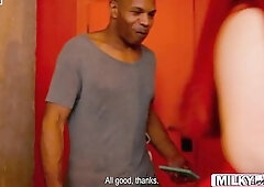 Your jock is so large, student! Redhead teacher rides a giant BBC rod