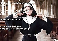 Nun forgotta pray in front of priest and was harshly punished[AI]