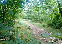 Daddy & His Son Spy on Lewd Sunbather - Large Butt Teen Gets Tag Teamed - Mia Rose Part 1 of three