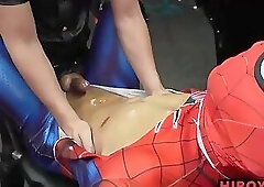 Hung Hiroya Fucks Bound Superhero Hungry Asshole After Ass Play