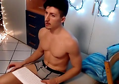 German hunk jerks his dick