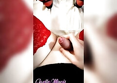 Large dildos and underware for handless climax