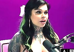 UP CLOSE - How Women Orgasm With Busty Tattooed Babe Xwife Karen! INTENSE HITACHI ORGASM! FULL SCENE