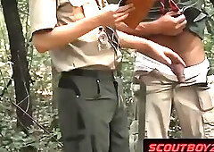 Caught Teen in the Forrest @ScoutBoyz
