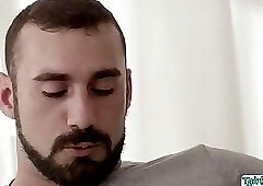 Muscular guy Jaxton Wheeler loves to lick and fuck Tranny Natalie Mars asshole