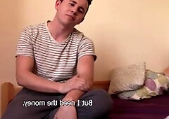 DebtDandy.com: Shaved eastern friend gentle handjob outdoors