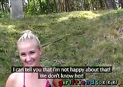 Girls Make Secret Pussy Eating Sextape by the Lake