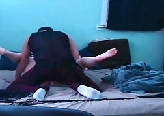 Wife Screws Cuckold Husbands BBC Ding-Dong Whilst This Guy Is Tied And Caged