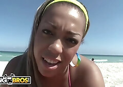 Busty Black Babe Monica Making All Of Brick Dangers Dreams Cum True