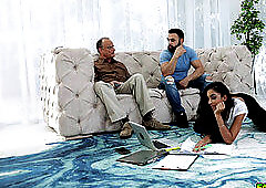 Claire ebony and her abnormal uncle nail behind Claires dad!