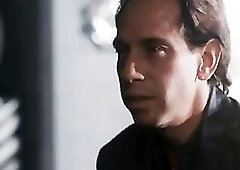 Teri Hatcher bound up in sexy blue underware showing us her cleavage and crotch with slight camel toe. From Tales from the Crypt.