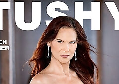 Good-looking MILF Syren De Mer anally fucked in the cowgirl pose