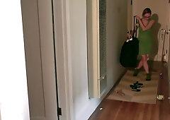 Sexy slut sits on girlfriend's face and the puts a nice surprise on
