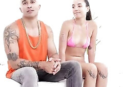 King Noire’s Giant Rod Stretches Sasha’s Trickling Oriental Twat!