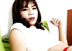 Tranny 1st is willing to please in her solo scene as that babe strips during her tease and begins showcasing her hawt body such as widening her constr