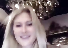 Playful tattooed shemale fools around with her boyfriend on webcams