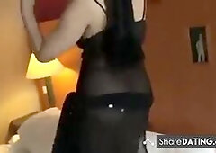 Arab MILF With Big Tits Dances at Home