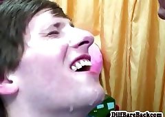 Gaydaddy gives twink a mouthful of cum