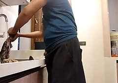 Horny old man in gay prison gets attention from a hung dude