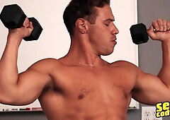 SEAN CODY - Kyle Gets His Smoothly-shaven Bootie Smashed By Bear Matthew Ellis Until His Eyes Spin Back