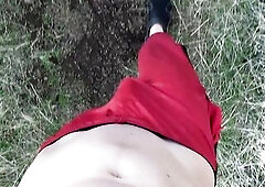 Youthful Lengthy Knob Enjoying Nature (left my raiment on the trail)