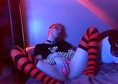 Richard Rhyder Camshow With Music-Synced Hitachi