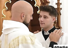 Priest Gives Altar Boy Hardcore Lesson