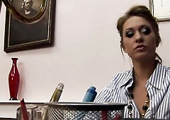 Golden-haired Lesbos In Underware Eat Every Other Out