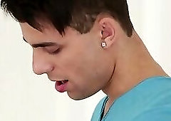 Horny jock sucked off by gay twink