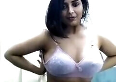 Gouthami reddy manthena showing her nude milky boobs in bedroom wearing white bra