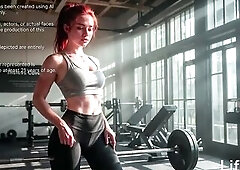 I screwed my tutor's corpulent, ramrod-hungry twat right in the gym. My cum was inside her![AI]