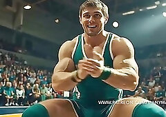 Muscle Guys Suck In The Gym ManyAMan