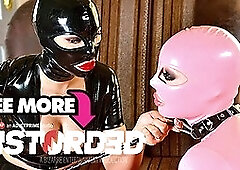 Kyra Hot dominates Latex Lucy in Latex Fetish with her Big Pussy and Eager Eats!