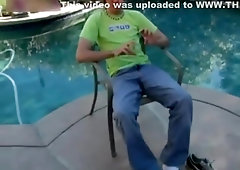 Washing Feet In The Pool