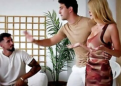 Russian hottie gets Hard Group-sex Double Penetration masive ejaculation Rossa Vaxx