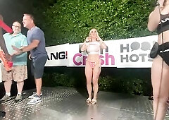 Screw! Moist T-Shirt Contest at PornCrush Pool Party with Blake Blossom, Summer Vixen, Rissa May