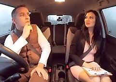Jasmine Jae experiences a double creampie during a steamy car threesome with Ricky Stone and Ryan Ryder