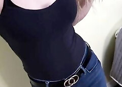 Whore sucks tiny schlong but recieves massive facial in return