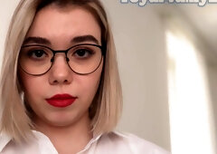 Sexy Skinny Blonde Teacher Fucked Hard