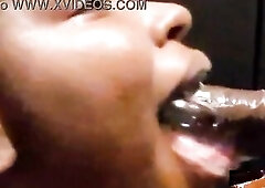 CONSUMMATE LIPS--With A Sloppy Mess Slurping Ramrod That babe Made It CUM FAST!!!