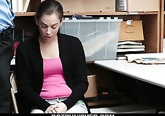 Cum on Me, I Can’t Get Preggo - Teen Thief Says to Officer