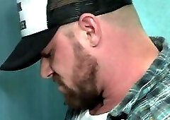 Muscly guy eating ass and riding