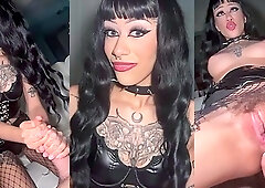 Tattooed vixen rammed hard and deep in the ass POV style