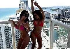 Miss Lexa & CJ Miles banging a chap with a Large Shlong