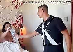 Hot couple sharing sex with friend and delivery guy in an orgy