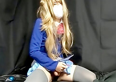 Asian crossdressers masturbation, handtralla