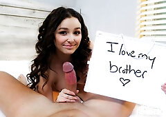 Awesome missionary pose fuck with a gorgeous brunette Leana Lovings