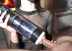 A Bright Evening Orgasm with the Help of Bestvibe Stormcup!