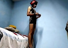 Joselynne Crossdresser In Tight Dress And Heels No Panties Do You See My Cock Part One