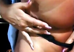 Sexy sweetheart on high heels gets screwed doggie on the bed